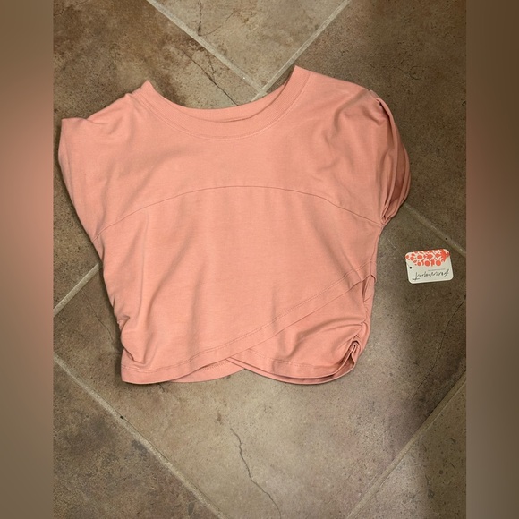 💫FP Movement by Free People Hot Shot Crossover Crop Top, Small, NWT, Petal - Picture 6 of 15